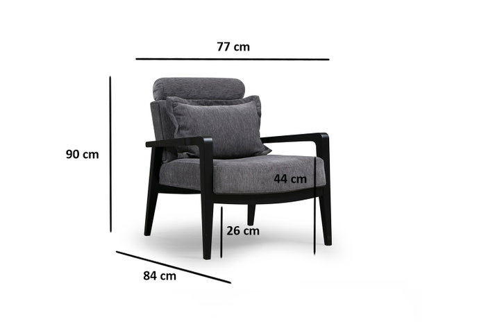 Atelier Del Sofa Apollo - Sillón orejero Gris Atelier Del Sofa Apollo - Sillón orejero Gris